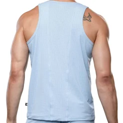 Débardeur Gym Mesh Breeze Bleu Clair