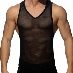 Débardeur Hoody Mesh Noir