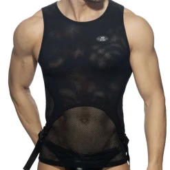 Débardeur Mesh Double Clip Noir