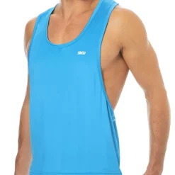 Débardeur Microfibre Bleu