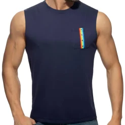 Débardeur Rainbow Tape Bleu Marine