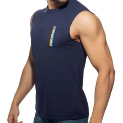 Débardeur Rainbow Tape Bleu Marine