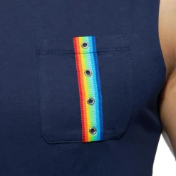 Débardeur Rainbow Tape Bleu Marine