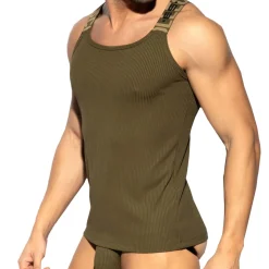 Débardeur Recycled Rib Kaki