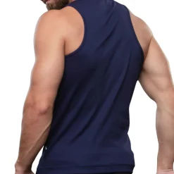 Débardeur Shorty Chic Beater Bleu Marine