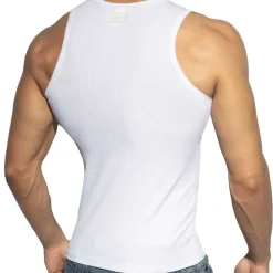 Débardeur Sport Recycled Rib Blanc