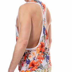 Débardeur Tropical Summer Blanc