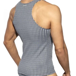 Débardeur Vichy Bleu Marine