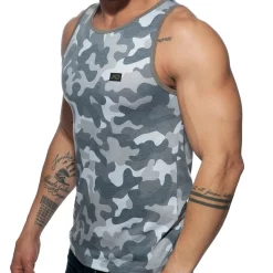 Débardeur Washed Camo Gris