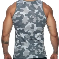 Débardeur Washed Camo Gris