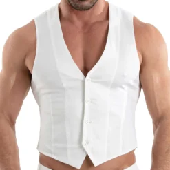 Gilet Chino Blanc