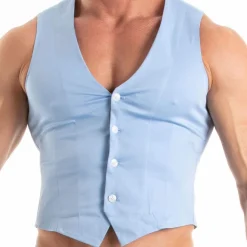 Gilet Chino Bleu Ciel
