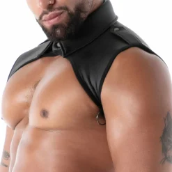 Harnais à Col Chemise en Néoprène Noir