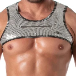Harnais à Poche Zippée Glitter Argent