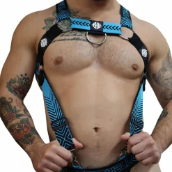 Harnais Body Futura Turquoise - Noir