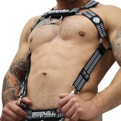 Harnais Body Hybred Noir - Gris