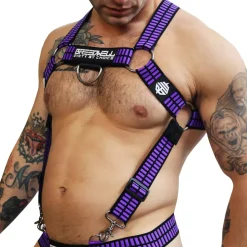 Harnais Body Hybred Noir - Violet