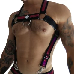 Harnais Body Illuminator Rose Fluo