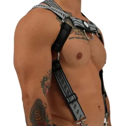 Harnais Body Mister Luxe Gris Chiné