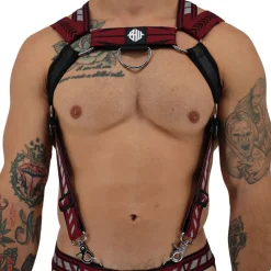 Harnais Body Mister Luxe Bordeaux