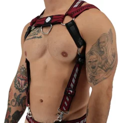 Harnais Body Mister Luxe Bordeaux