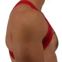 Harnais Bulldog Cumdump Rouge