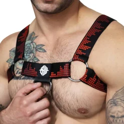 Harnais Bulldog Equalizer Noir - Rouge