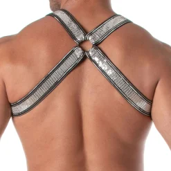 Harnais Bulldog Glitter Argent