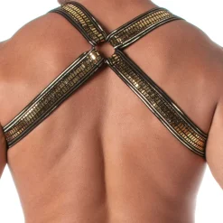 Harnais Bulldog Glitter Or