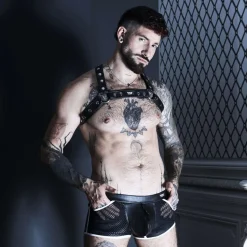 Harnais Bulldog Kinky Noir