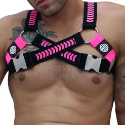 Harnais Circuit Daycrawler Noir - Rose Fluo