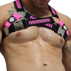 Harnais Circuit Daycrawler Noir - Rose Fluo