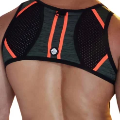 Harnais Cockpit Kaki - Orange Fluo