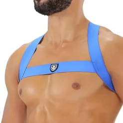 Harnais Elastique Fetish Bleu