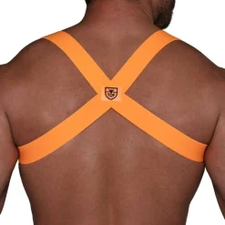 Harnais Elastique Party Boy Orange Fluo