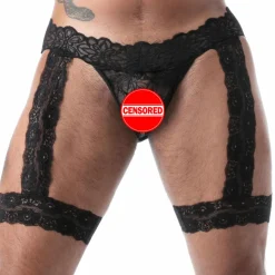 Jock Chaps en Dentelle Fluide Noir