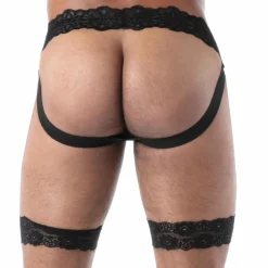 Jock Chaps en Dentelle Fluide Noir