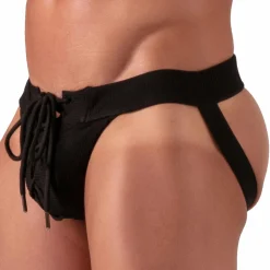 Jock Strap à Lacet Noir
