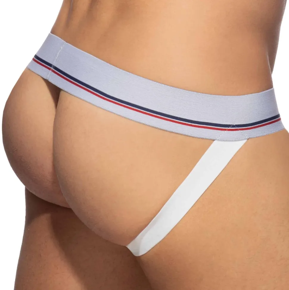 Jock Strap Basic Colors Coton Marin - Blanc