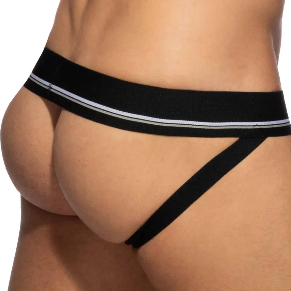 Jock Strap Basic Colors Coton Noir - Blanc