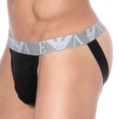 Jock Strap Bold Monogram Coton Noir