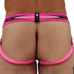 Jock Strap Circuit Breaker Rose Fluo - Noir