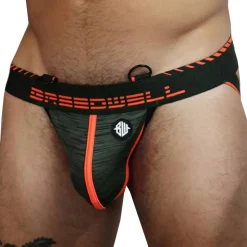 Jock Strap Cockpit Kaki - Orange Fluo
