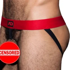 Jock Strap Cockring Rouge