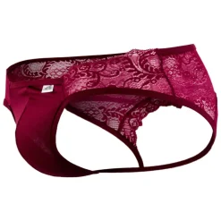 Jock Strap Dentelle Bordeaux