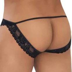 Jock Strap Dentelle Noir