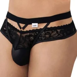 Jock Strap Dentelle Noir