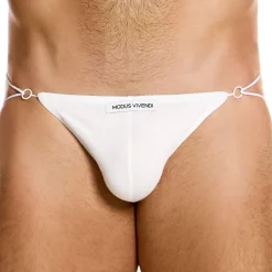 Jock Strap Ficelle Antibactérien Blanc