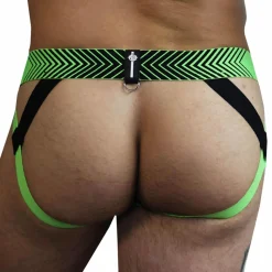 Jock Strap Futura Vert Fluo - Noir