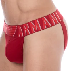 Jock Strap Megalogo Coton Rouge